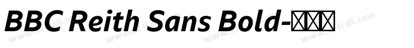 BBC Reith Sans Bold字体转换